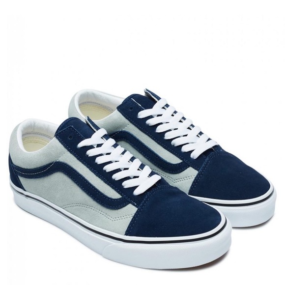 Vans 2tone Suede Old Skool Dress Blues Grey Blue - Picture 4 of 9